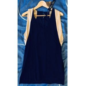 Winter Kate Black Silk Shift Dress (S)